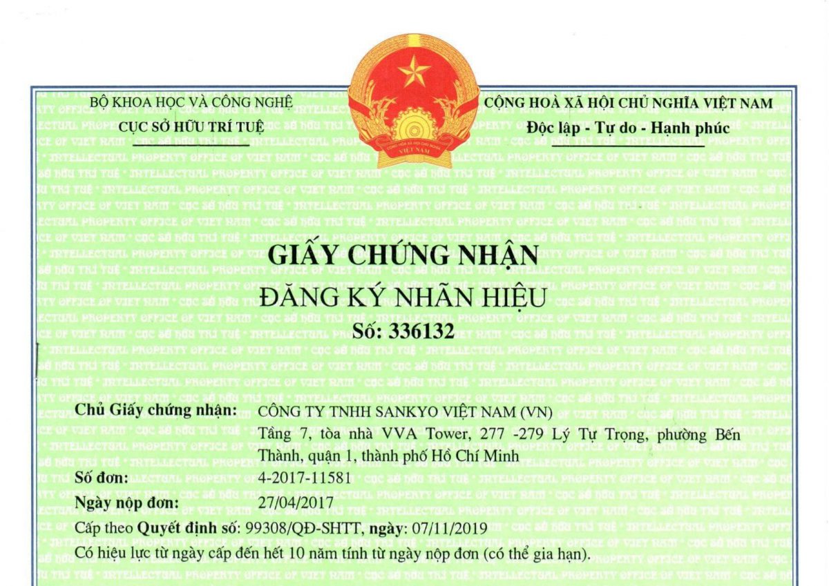 Giay chung nhan dang ky nhan hieu 11 1